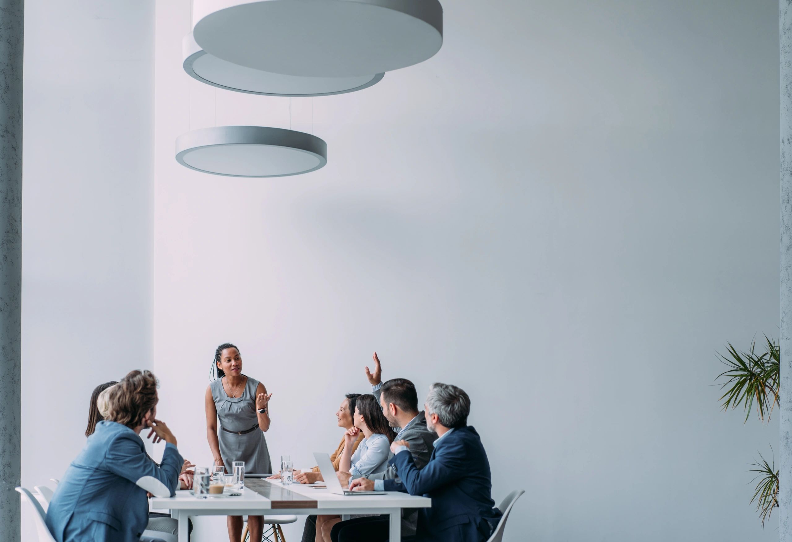 Business professionals in a strategy meeting