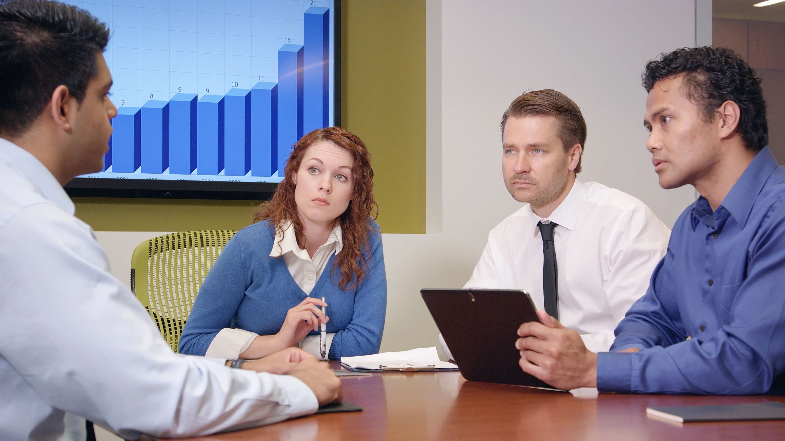 Professional team in consultation